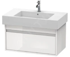 Duravit Ketho - Wastafelonderkast 410x800x455 Mm, 1 Lade, Glanzend Wit KT669002222