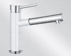 Blanco Alta S - Keukenkraan Met Uittrekbare Sproeikop, Wit/chroom 515327 -Woonwinkel d63ac0d23225ab9efc0da53d