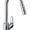 Hansgrohe Focus M41 - Keukenkraan Met Uittrekbare Vuistdouche, Chroom 31815000