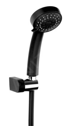 Novaservis Douchesets - Set Van Douchekop, 3-jets, Houder En Doucheslang, Zwart MINI869,5