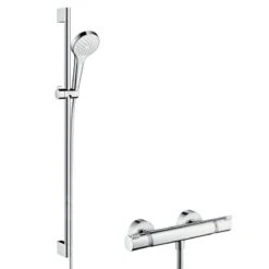Hansgrohe Croma Select S - Doucheset Met Ecostat Thermostaat, 2jets, Chroom 27833400