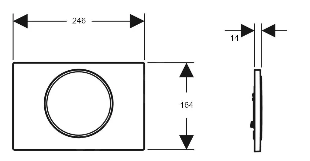 Geberit Sigma10 - Bedieningsplaat, Mat Wit 115.758.01.5 2 Geberit Sigma10 - Bedieningsplaat, Mat Wit 115.758.01.5 - Afbeelding 2