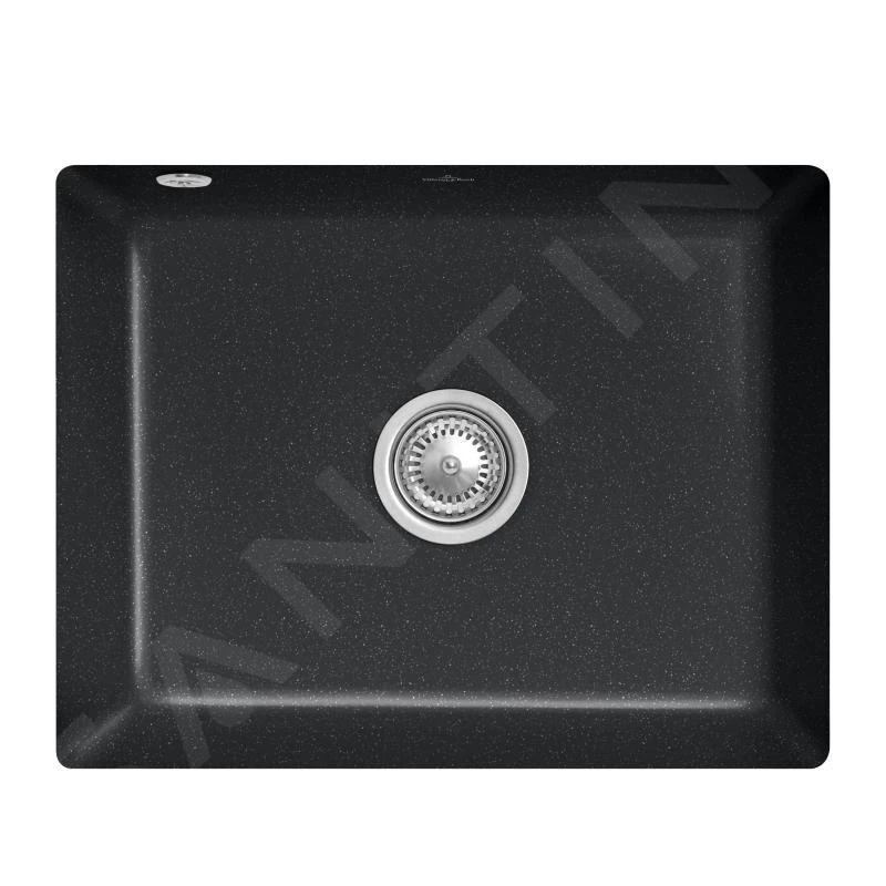 Villeroy & Boch Subway 60 - Keramische Spoelbak 55x44 Cm, CeramicPlus, Chromiet 331001J0 1 Villeroy & Boch Subway 60 - Keramische Spoelbak 55x44 Cm, CeramicPlus, Chromiet 331001J0