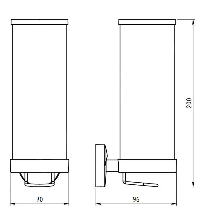 Novaservis Metalia 11 - Wattenschijfje Houder, Glas/chroom 0172,0 2 Novaservis Metalia 11 - Wattenschijfje Houder, Glas/chroom 0172,0 - Afbeelding 2