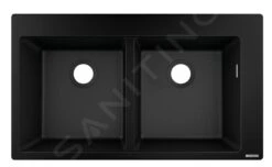 Hansgrohe Spoelbakken - Inbouwspoelbak Graniet S510-F770, Zwart Grafiet 43316170