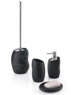 Sapho Gedy Badkameraccessoires - Iside Tanderborstelhouder, Mat Zwart 189814 -Woonwinkel dee8f435577a8f6d228ae43b