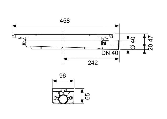 Tece TECEdrainprofile - Sifon Voor Doucheprofiel, Ultralaag, Zijaansluiting Aan Een Afvoer DN40 673001 2 Tece TECEdrainprofile - Sifon Voor Doucheprofiel, Ultralaag, Zijaansluiting Aan Een Afvoer DN40 673001 - Afbeelding 2