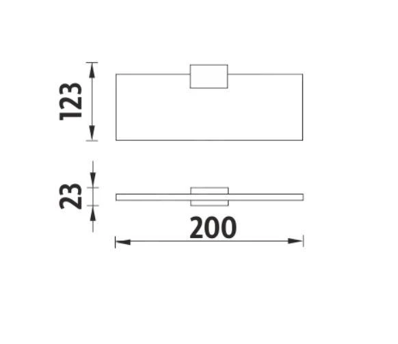 Nimco Kibo - Plank, Lengte 200 Mm, Mat Glas/chroom Ki 14091B-1U-20-26 2 Nimco Kibo - Plank, Lengte 200 Mm, Mat Glas/chroom Ki 14091B-1U-20-26 - Afbeelding 2