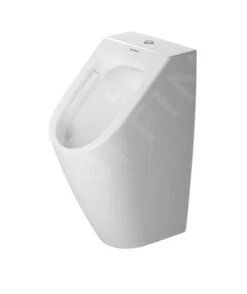 Duravit ME By Starck - Urinoir, Bovenste Waterinlaat, Rimless, Met HygieneGlaze, Alpine Wit 2815302000