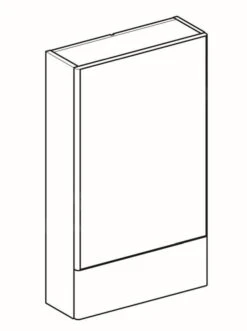 Geberit Selnova Square - Spiegelkast 850x493x176 Mm, 2 Deuren, Glanzend Wit 500.157.01.1 -Woonwinkel e7c034ccc41dfd5d82614cb6