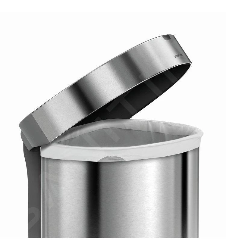 Simplehuman Afvalemmers - Afvalbak Met Sensor, 45 L, Gebrosteld Rvs ST2009 7 Simplehuman Afvalemmers - Afvalbak Met Sensor, 45 L, Gebrosteld Rvs ST2009 - Afbeelding 7