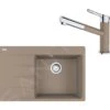 Franke Sets - Set G227, Fragraniet Spoelbak CNG 611-78 TL/7 En Keukenkraan FC 3055.424, Cashmere/chroom 114.0650.828