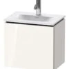 Duravit L-Cube - Wastafelonderkast 400x440x311 Mm, Rechts, 1 Deur, Glanzend Wit LC6133R2222