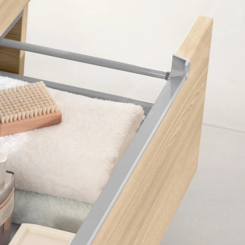 Villeroy & Boch Subway 2.0 - Wastafelkast, 587x420x454 Mm, 1 La, Jilm Impresso A68700PN 3 Villeroy & Boch Subway 2.0 - Wastafelkast, 587x420x454 Mm, 1 La, Jilm Impresso A68700PN - Afbeelding 3