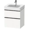 Duravit D-Neo - Wastafelkast 625x584x452 Mm, 2 Laden, Mat Wit DE4376018180000