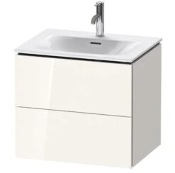 Duravit L-Cube - Wastafelonderkast 550x620x481 Mm, 2 Laden, Glanzend Wit LC630502222