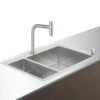 Hansgrohe Spoelbakken - Spoelbakset C71-F655-09 Spoelbak+keukenkraan, RVS 43206800