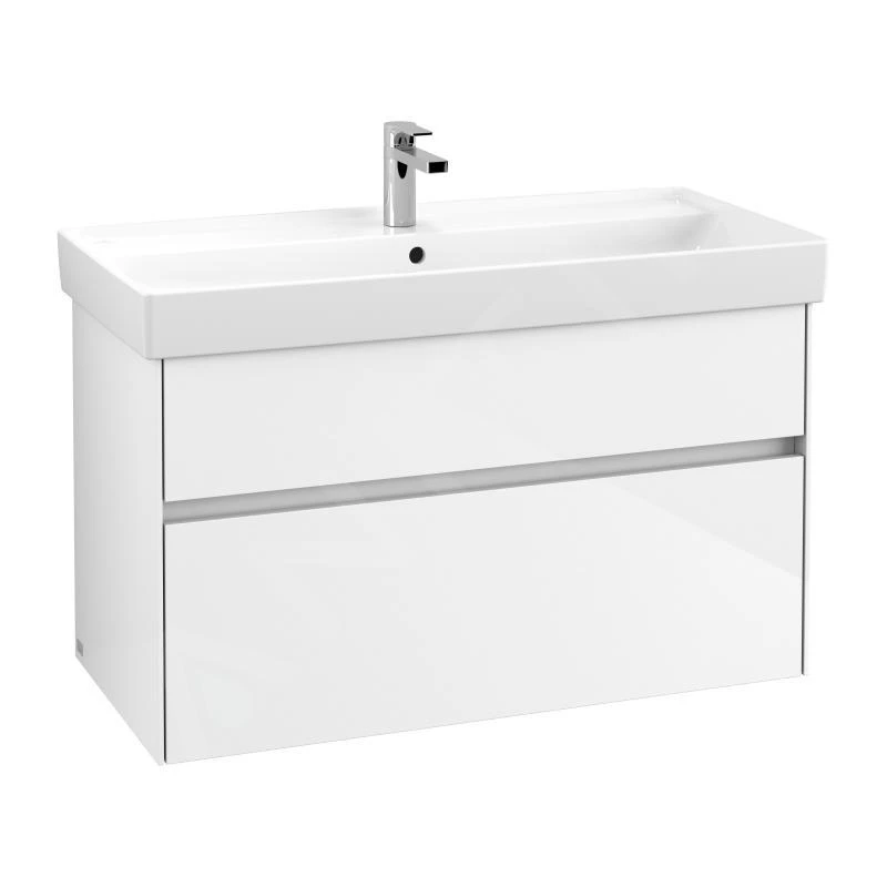 Villeroy & Boch Collaro - Wastafelonderkast, 954x546x444 Mm, 2 Laden, Glossy White C01100DH 1 Villeroy & Boch Collaro - Wastafelonderkast, 954x546x444 Mm, 2 Laden, Glossy White C01100DH