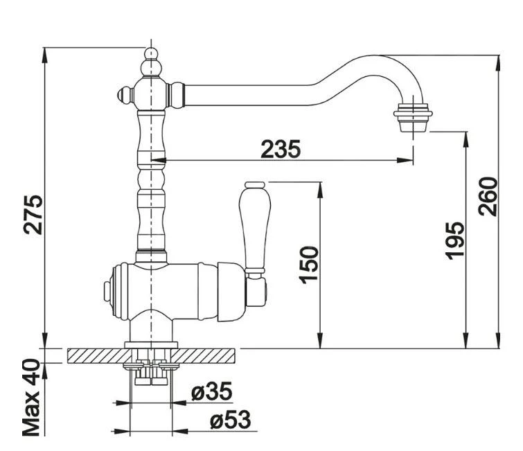 Blanco Tradon - Keukenkraan, Chroom 515990 2 Blanco Tradon - Keukenkraan, Chroom 515990 - Afbeelding 2